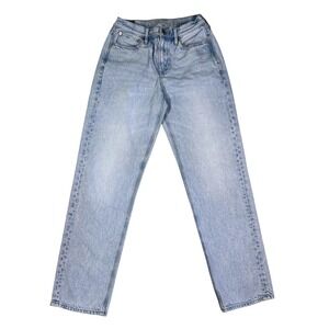 American Eagle Women's Light Wash 90's Straight Jeans Size 2 90's Y2K Streetwear